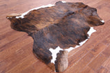 Natural Hair-On Cowhide Rug - 6' 7" X 6' 1" - Golden Nile