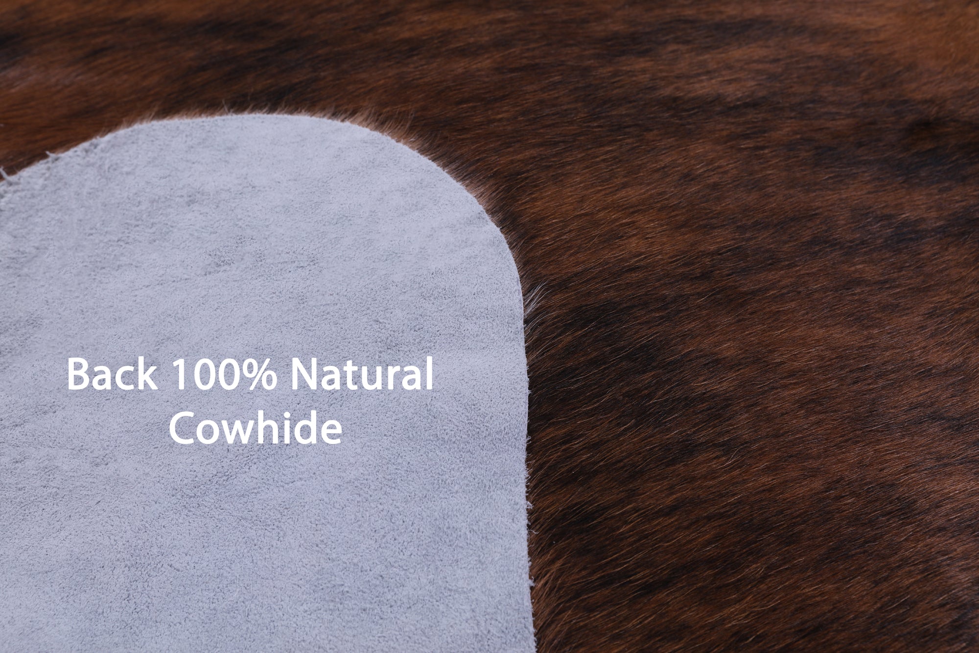 Natural Hair-On Cowhide Rug - 6' 7" X 6' 1" - Golden Nile