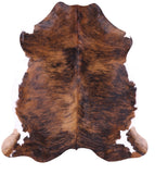 Natural Hair-On Cowhide Rug - 6' 7" X 6' 1" - Golden Nile