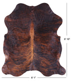 Natural Hair-On Cowhide Rug - 6' 10" X 6' 1" - Golden Nile