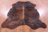 Natural Hair-On Cowhide Rug - 6' 10" X 6' 1" - Golden Nile