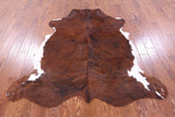 Natural Hair-On Cowhide Rug - 6' 1" X 5' 9" - Golden Nile
