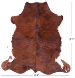 Natural Hair-On Cowhide Rug - 6' 1" X 5' 9" - Golden Nile