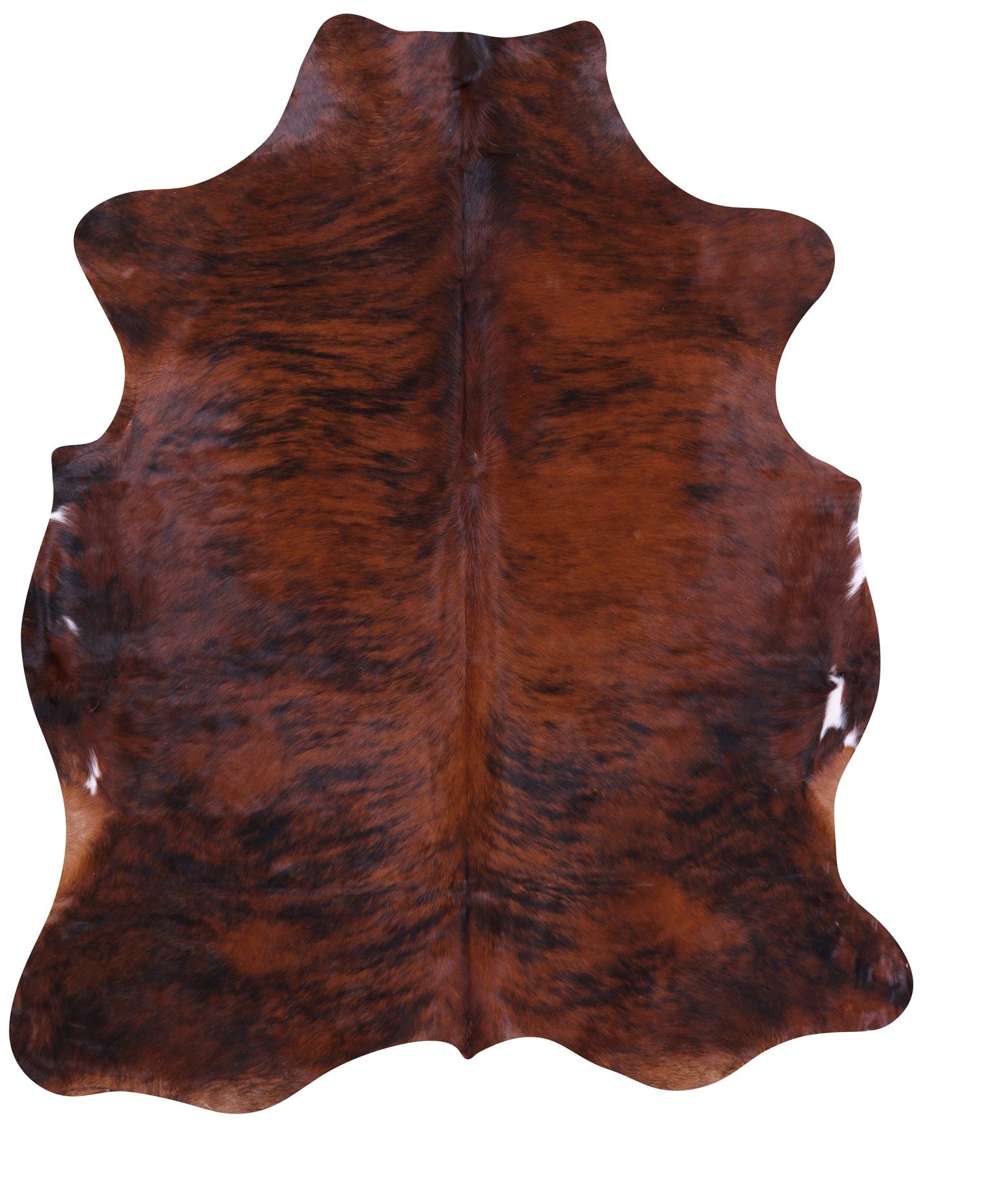 Natural Hair-On Cowhide Rug - 7' 1" X 6' 1" - Golden Nile