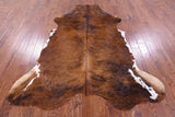 Natural Hair-On Cowhide Rug - 7' 4" X 6' 3" - Golden Nile