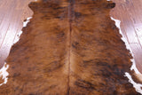 Natural Hair-On Cowhide Rug - 7' 4" X 6' 3" - Golden Nile