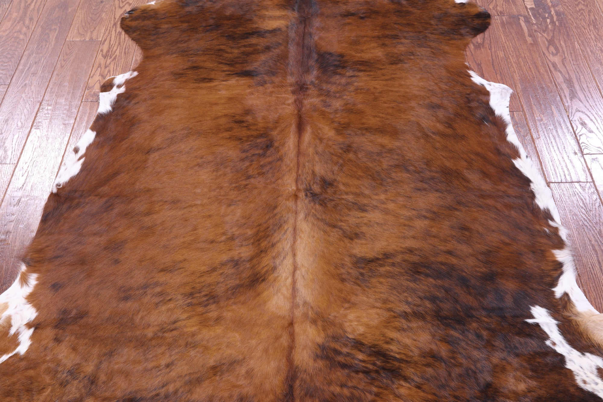 Natural Hair-On Cowhide Rug - 7' 4" X 6' 3" - Golden Nile