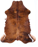 Natural Hair-On Cowhide Rug - 7' 4" X 6' 3" - Golden Nile