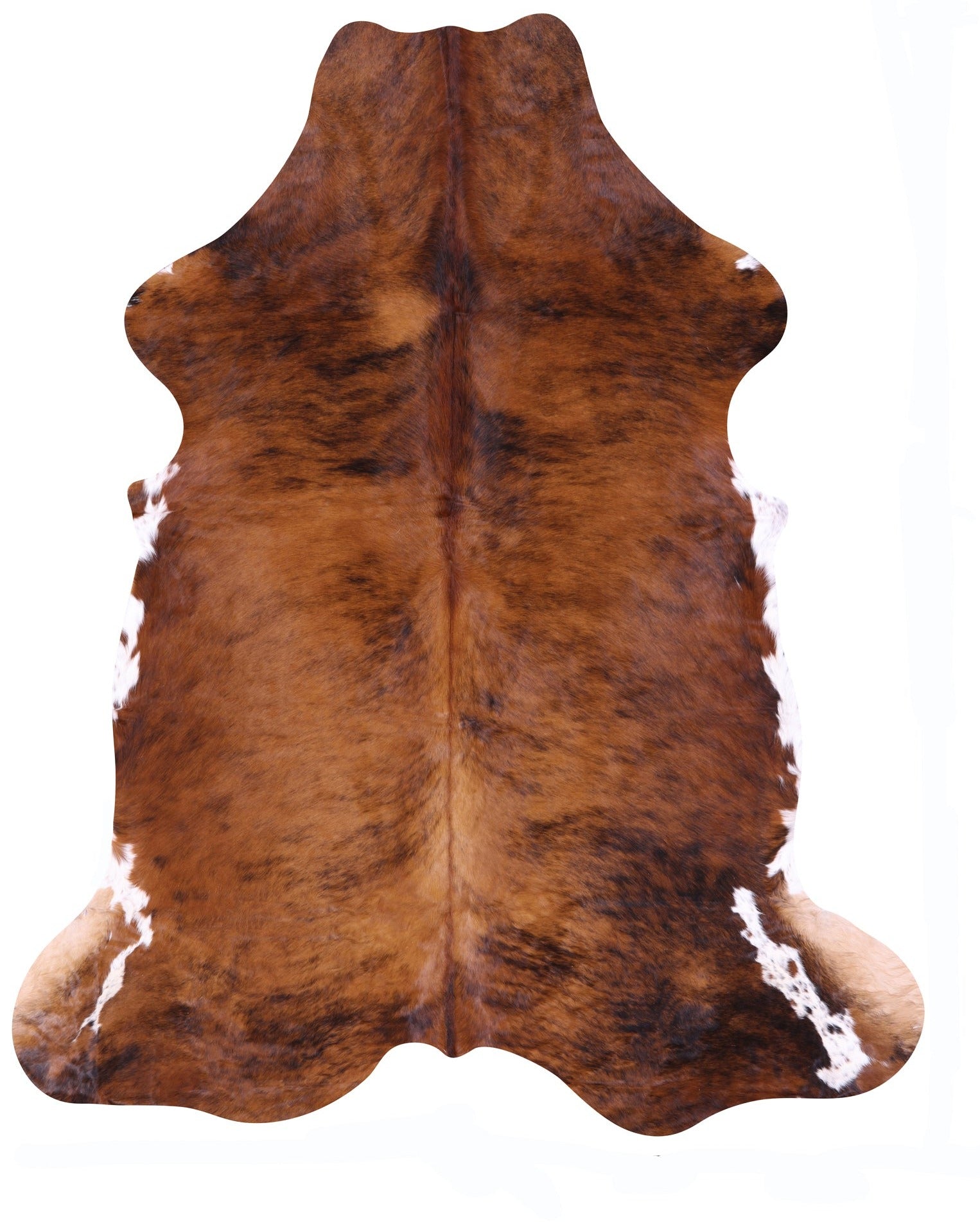 Natural Hair-On Cowhide Rug - 7' 4" X 6' 3" - Golden Nile