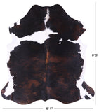 Natural Hair-On Cowhide Rug - 6' 5" X 6' 1" - Golden Nile