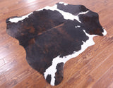 Natural Hair-On Cowhide Rug - 6' 5" X 6' 1" - Golden Nile