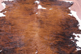 Natural Hair-On Cowhide Rug - 6' 5" X 6' 6" - Golden Nile