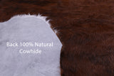 Natural Hair-On Cowhide Rug - 6' 5" X 6' 6" - Golden Nile