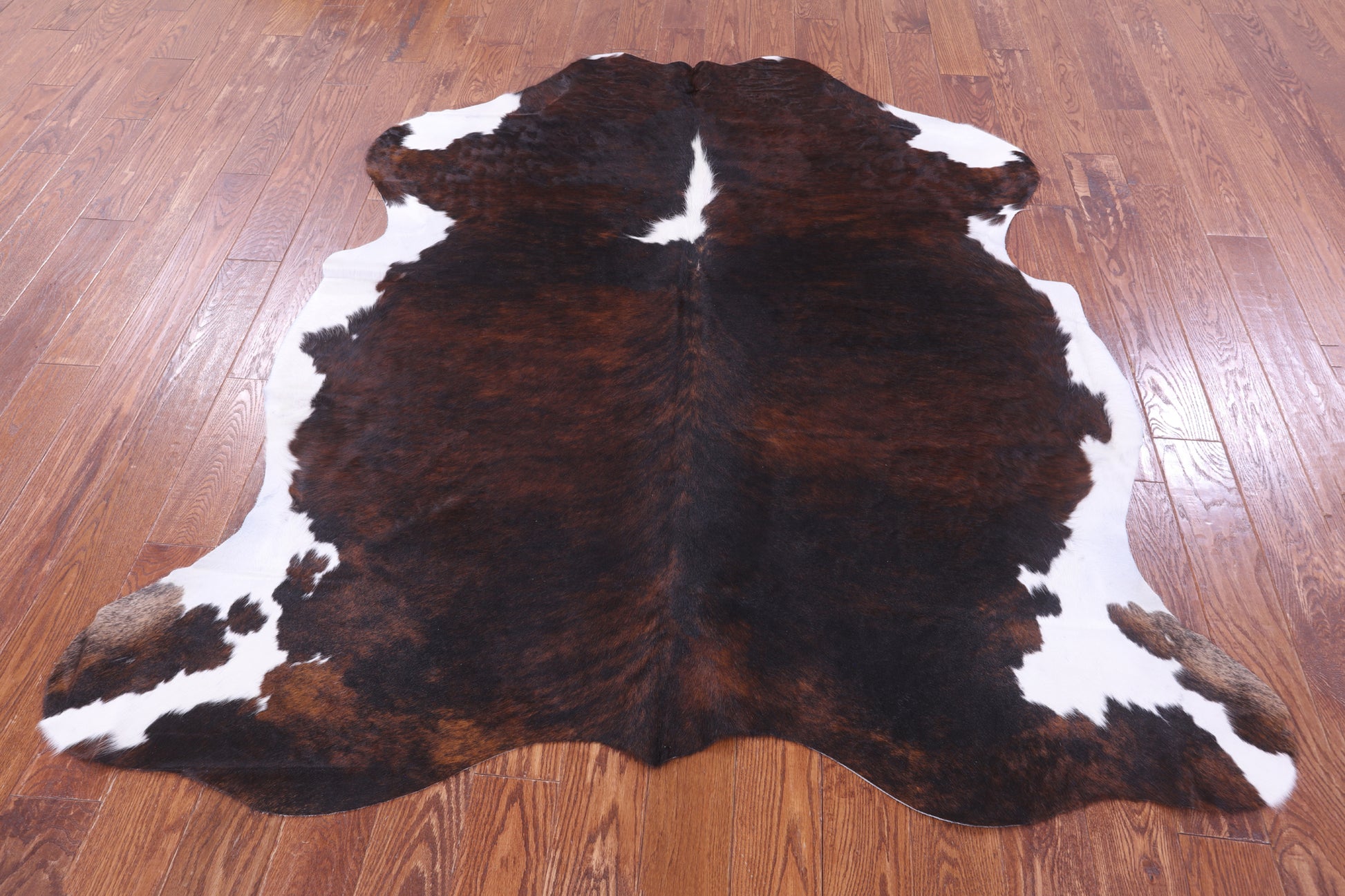 Natural Hair-On Cowhide Rug - 6' 9" X 6' 3" - Golden Nile