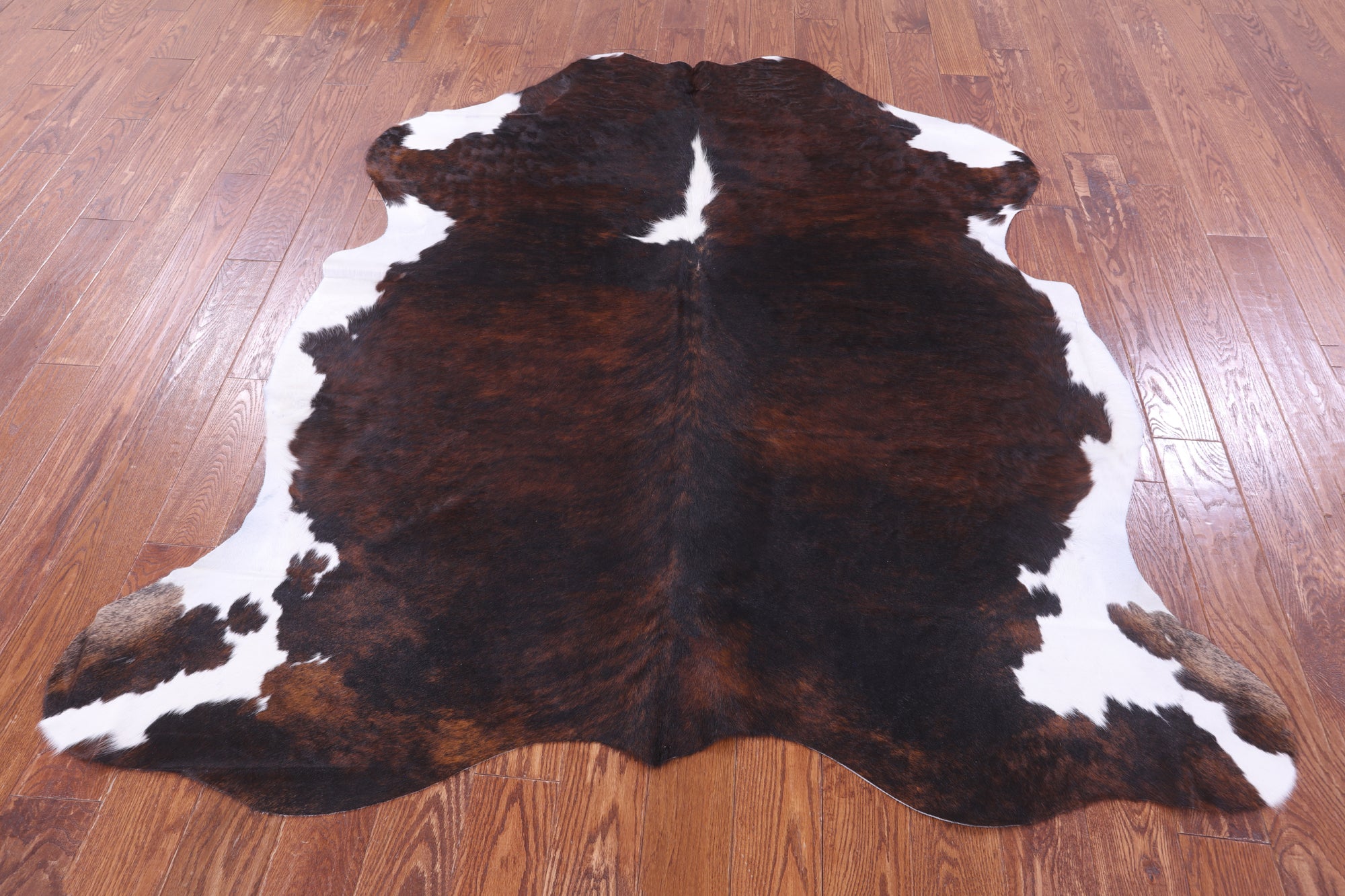 Natural Hair-On Cowhide Rug - 6' 9" X 6' 3" - Golden Nile