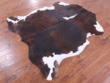 Natural Hair-On Cowhide Rug - 6' 9" X 6' 3" - Golden Nile