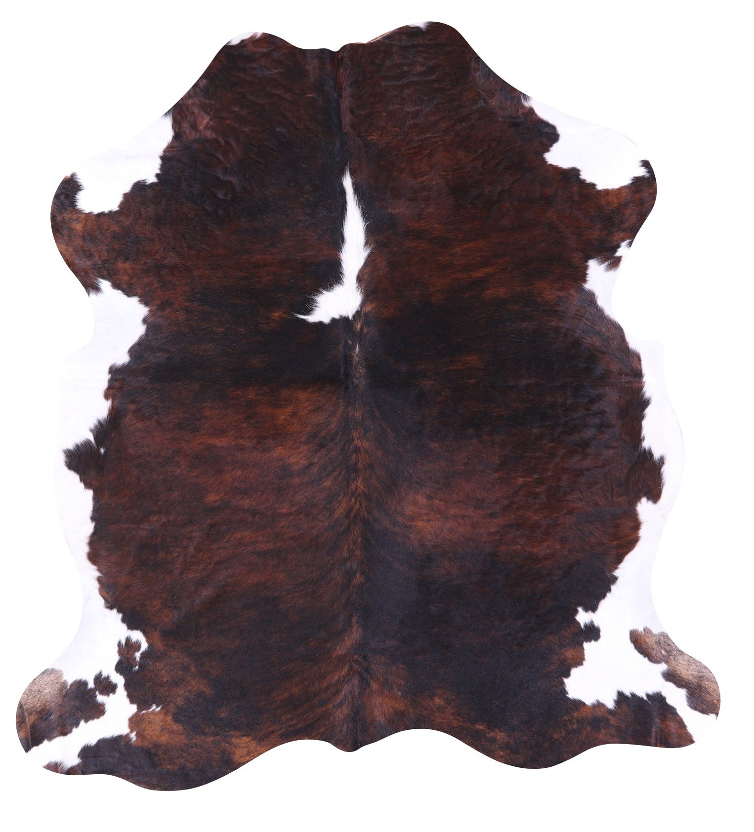 Natural Hair-On Cowhide Rug - 6' 9" X 6' 3" - Golden Nile