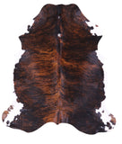 Natural Hair-On Cowhide Rug - 6' 11" X 6' 2" - Golden Nile