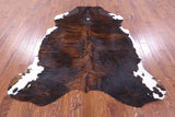 Natural Hair-On Cowhide Rug - 6' 11" X 6' 2" - Golden Nile