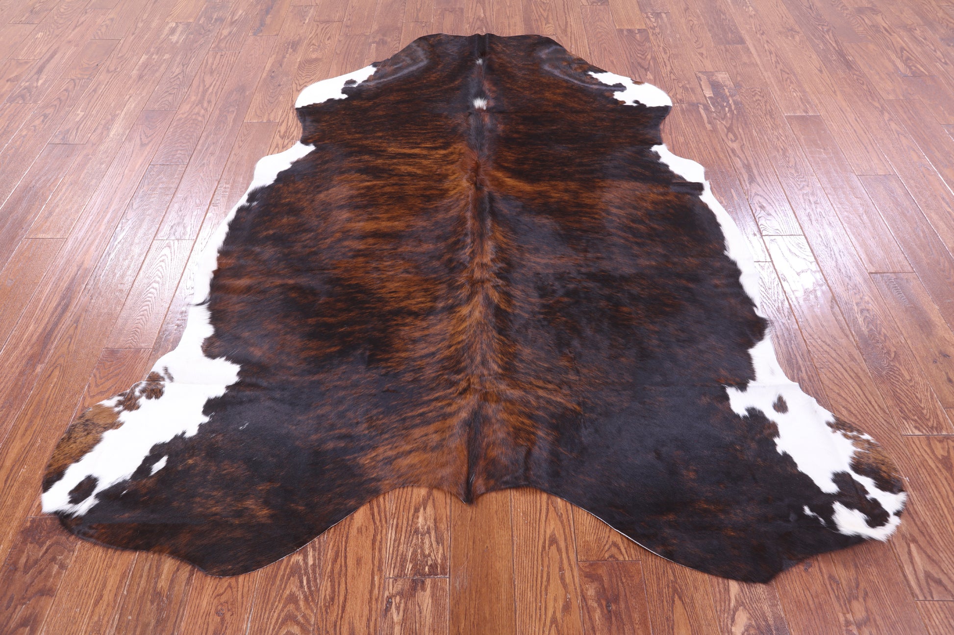 Natural Hair-On Cowhide Rug - 6' 11" X 6' 2" - Golden Nile