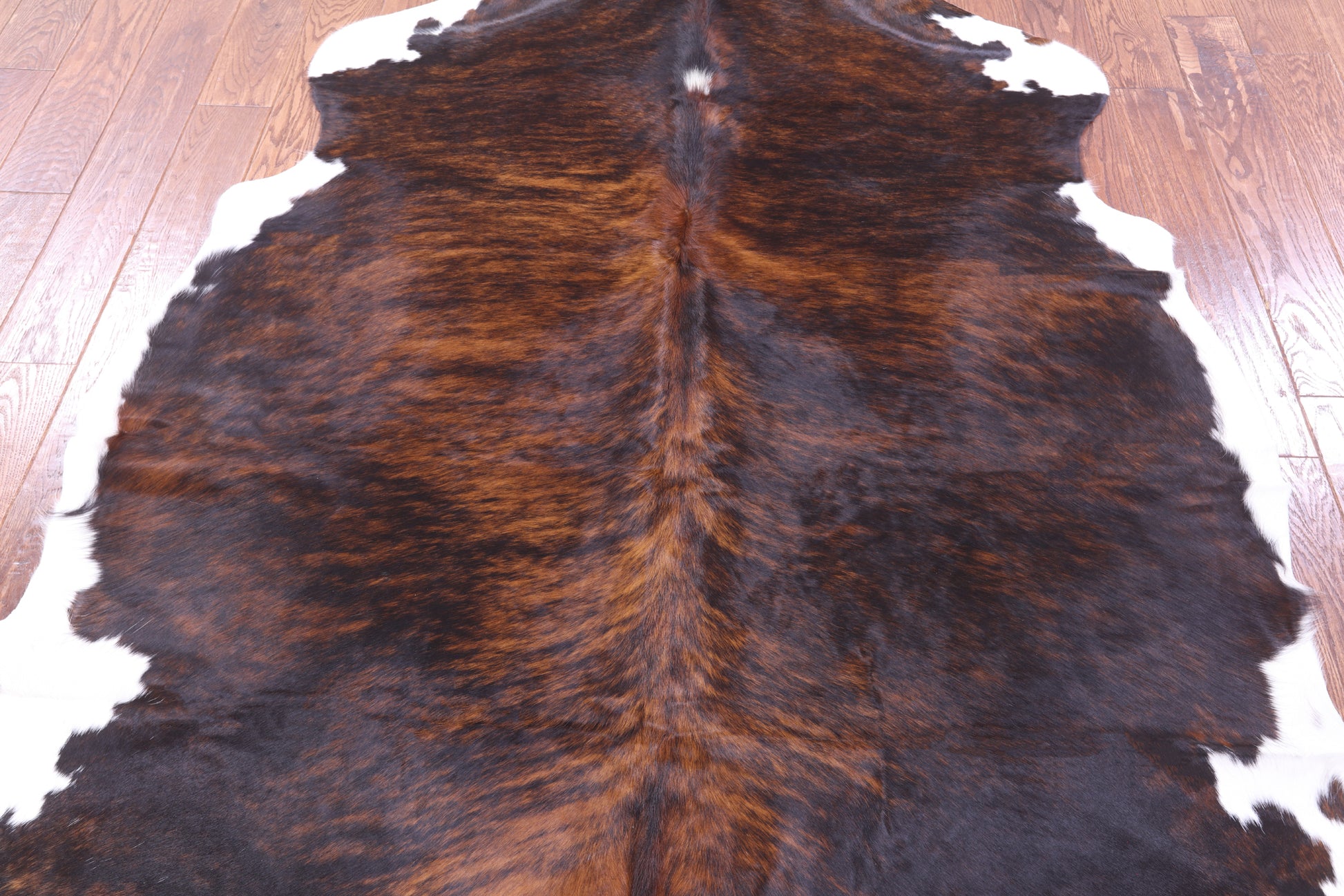 Natural Hair-On Cowhide Rug - 6' 11" X 6' 2" - Golden Nile