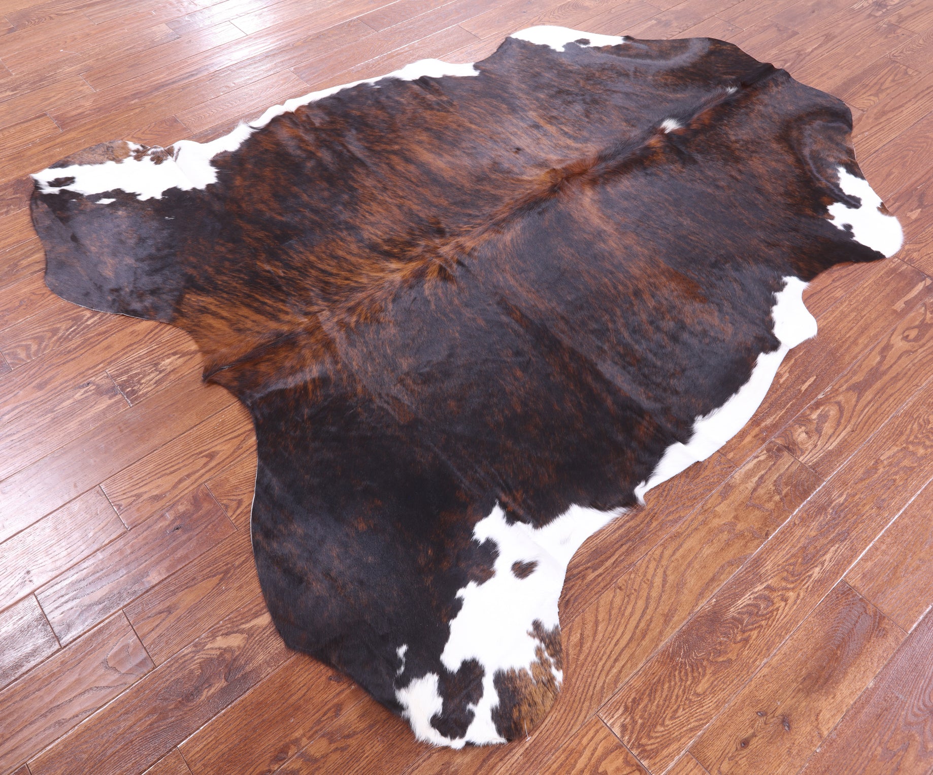 Natural Hair-On Cowhide Rug - 6' 11" X 6' 2" - Golden Nile