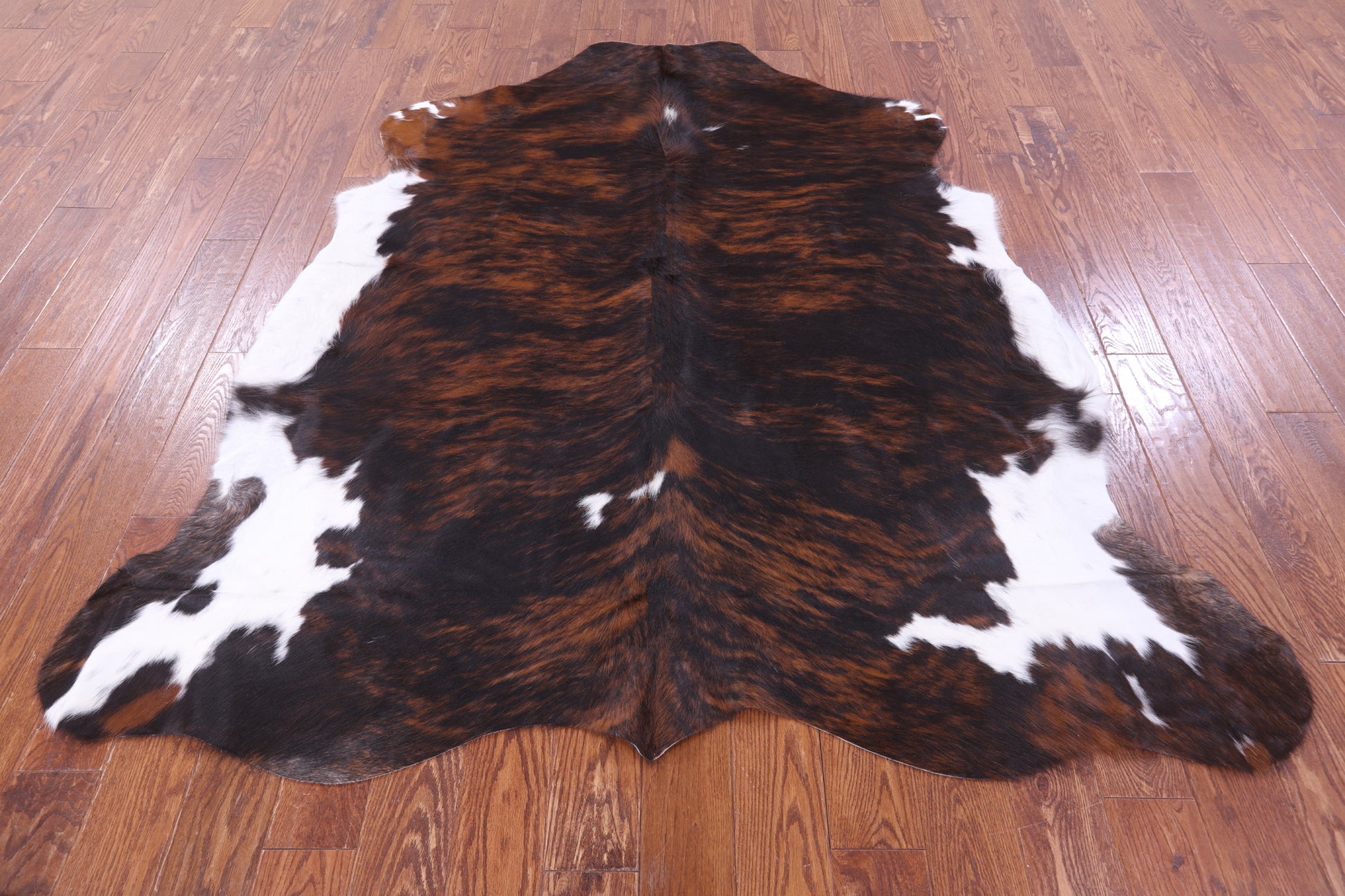 Natural Hair-On Cowhide Rug - 6' 7" X 6' 4" - Golden Nile