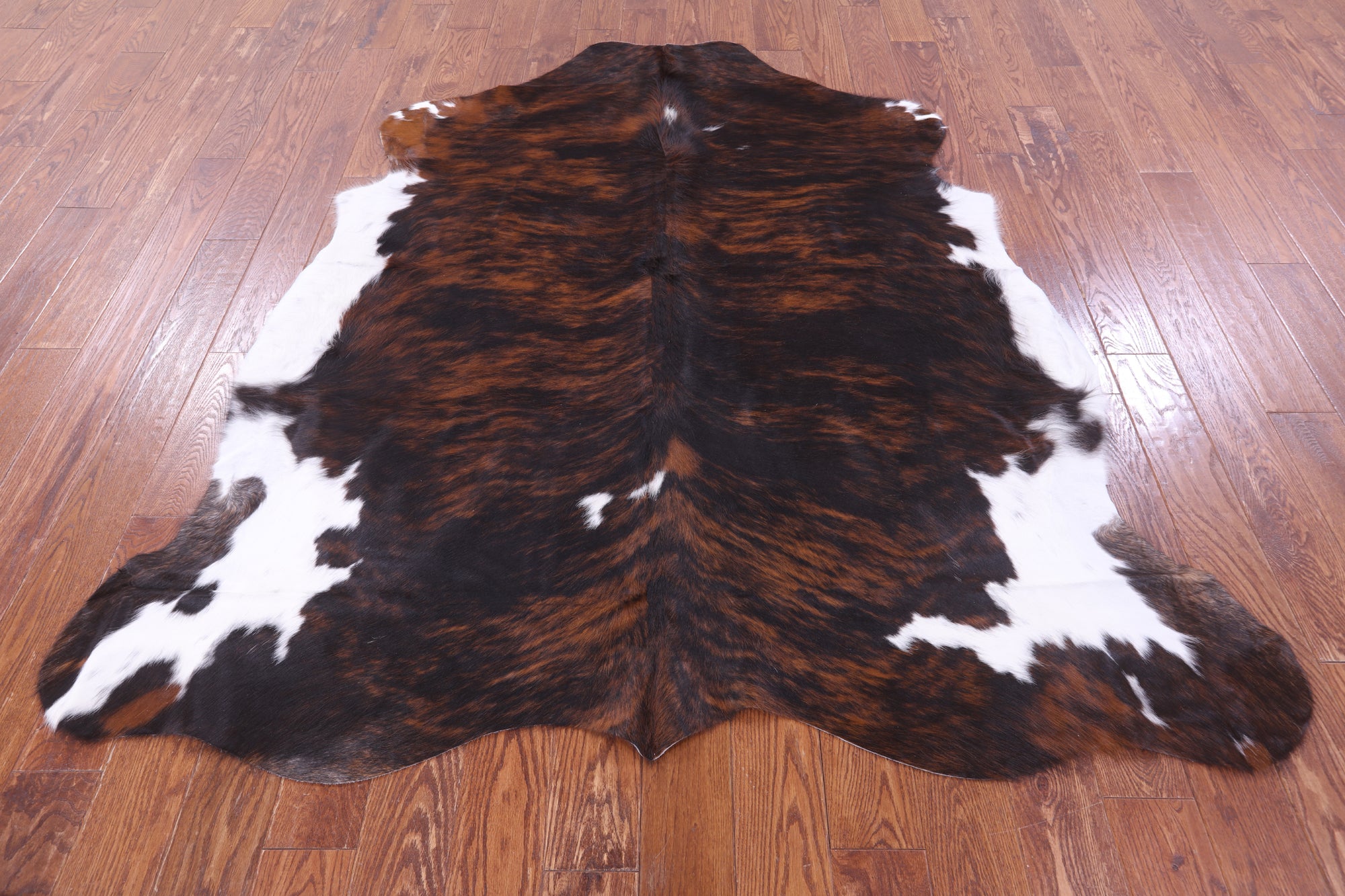 Natural Hair-On Cowhide Rug - 6' 7" X 6' 4" - Golden Nile