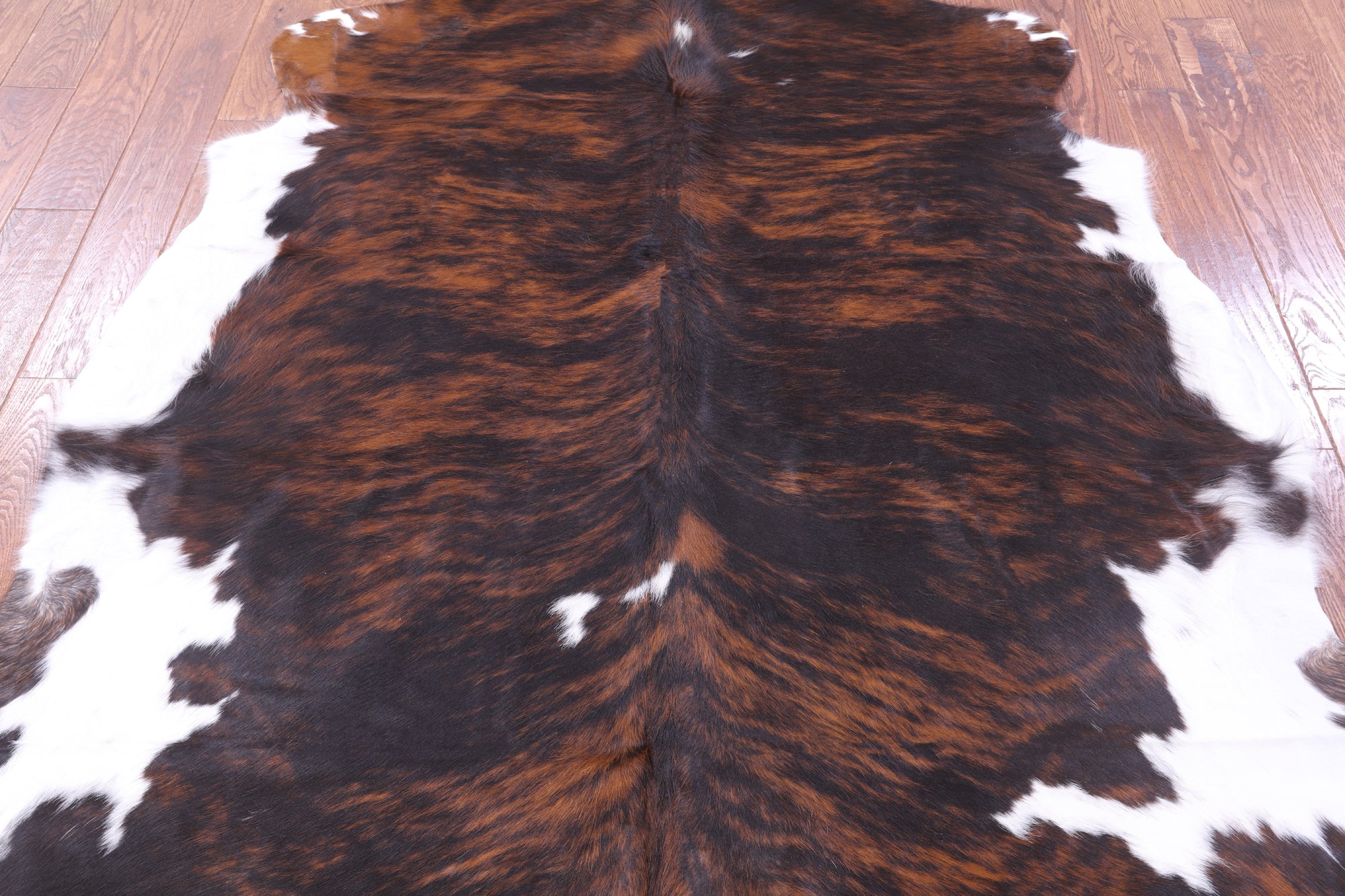 Natural Hair-On Cowhide Rug - 6' 7" X 6' 4" - Golden Nile