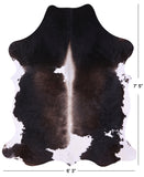 Natural Hair-On Cowhide Rug - 7' 5" X 6' 3" - Golden Nile