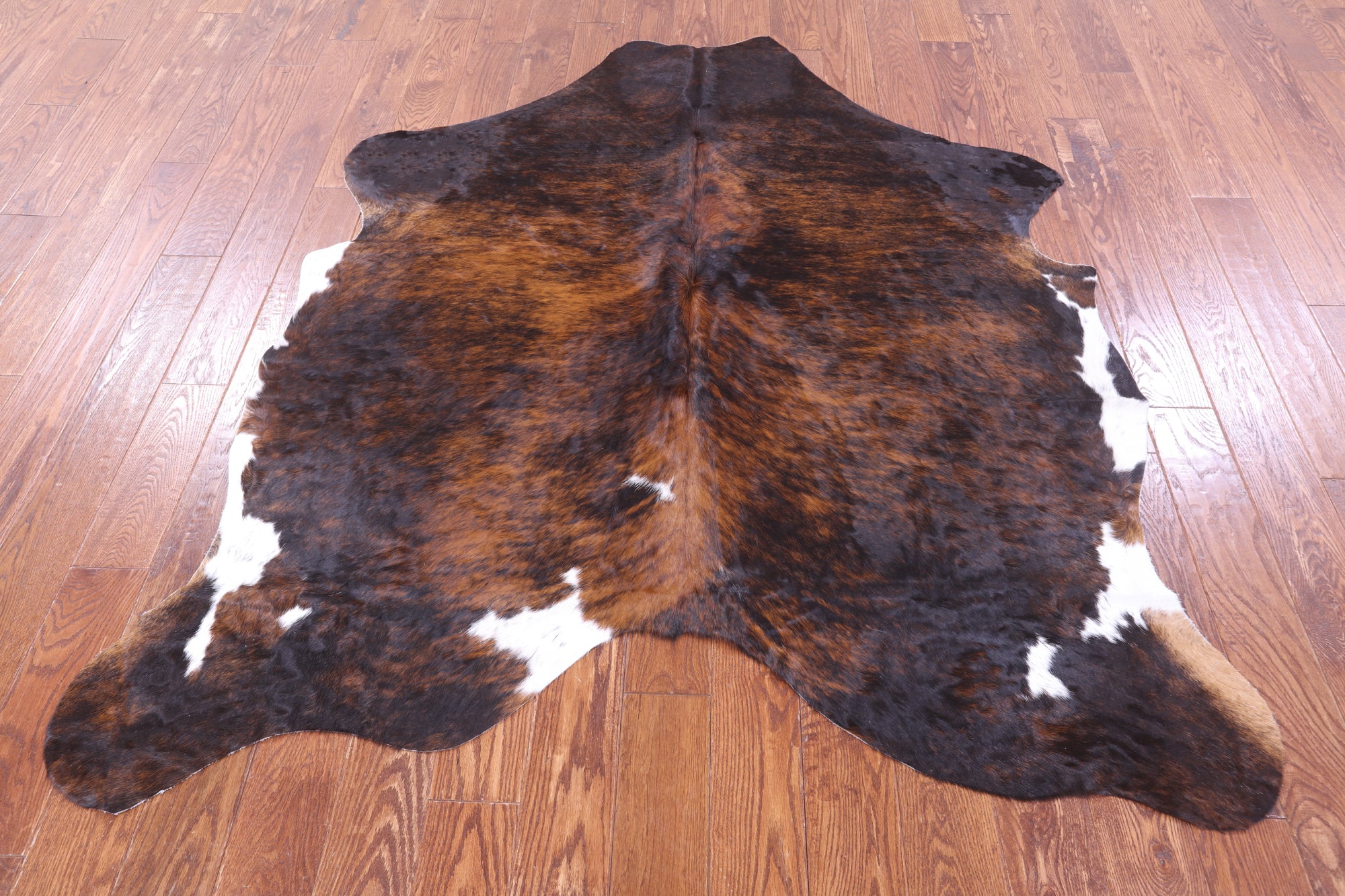 Natural Hair-On Cowhide Rug - 6' 4" X 5' 10" - Golden Nile