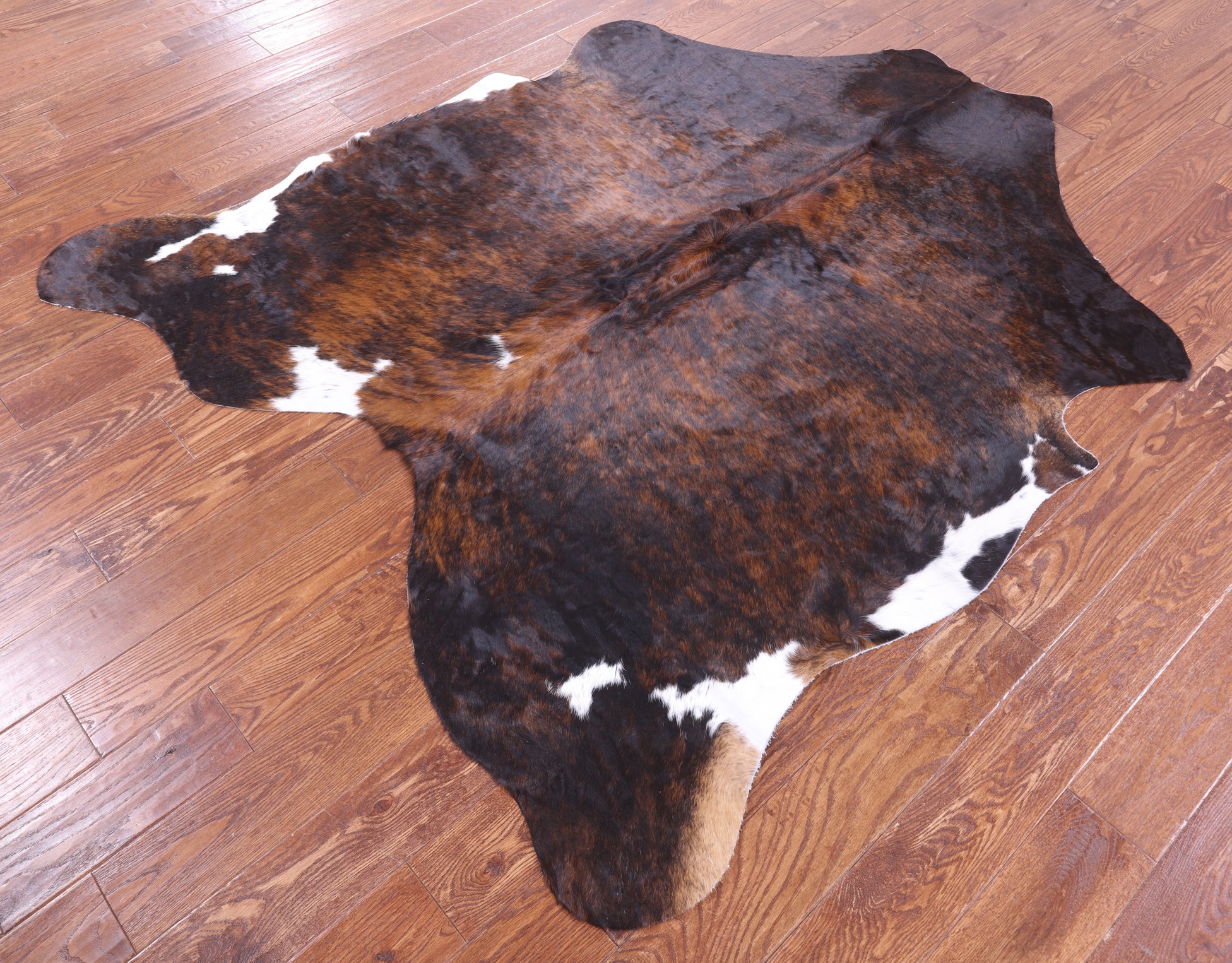 Natural Hair-On Cowhide Rug - 6' 4" X 5' 10" - Golden Nile