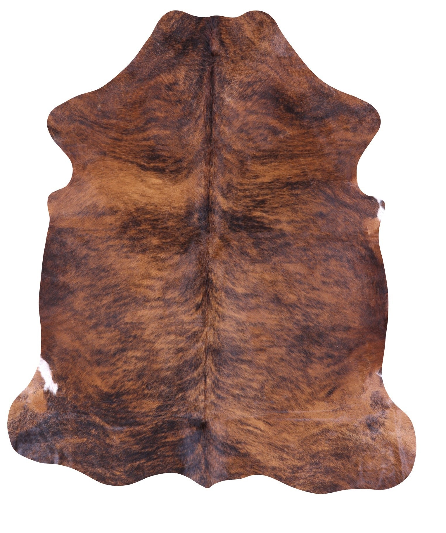 Natural Hair-On Cowhide Rug - 6' 7" X 5' 8" - Golden Nile