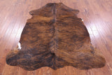 Natural Hair-On Cowhide Rug - 6' 7" X 5' 8" - Golden Nile