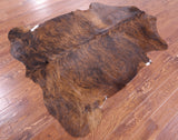 Natural Hair-On Cowhide Rug - 6' 7" X 5' 8" - Golden Nile