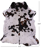 Natural Hair-On Cowhide Rug - 6' 9" X 6' 1" - Golden Nile