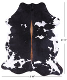 Natural Hair-On Cowhide Rug - 6' 11" X 5' 11" - Golden Nile