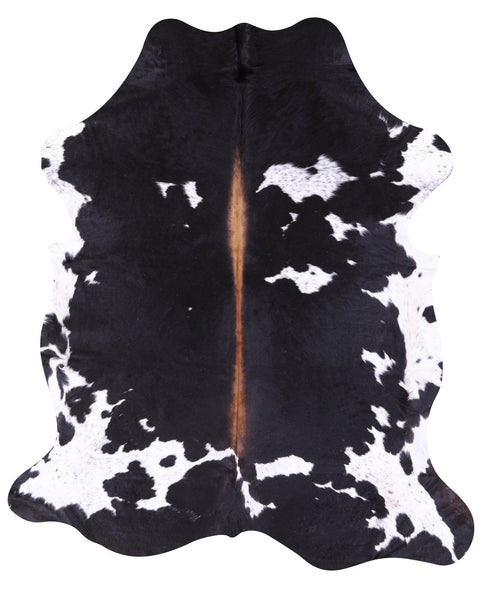 Natural Hair-On Cowhide Rug - 6' 11" X 5' 11" - Golden Nile
