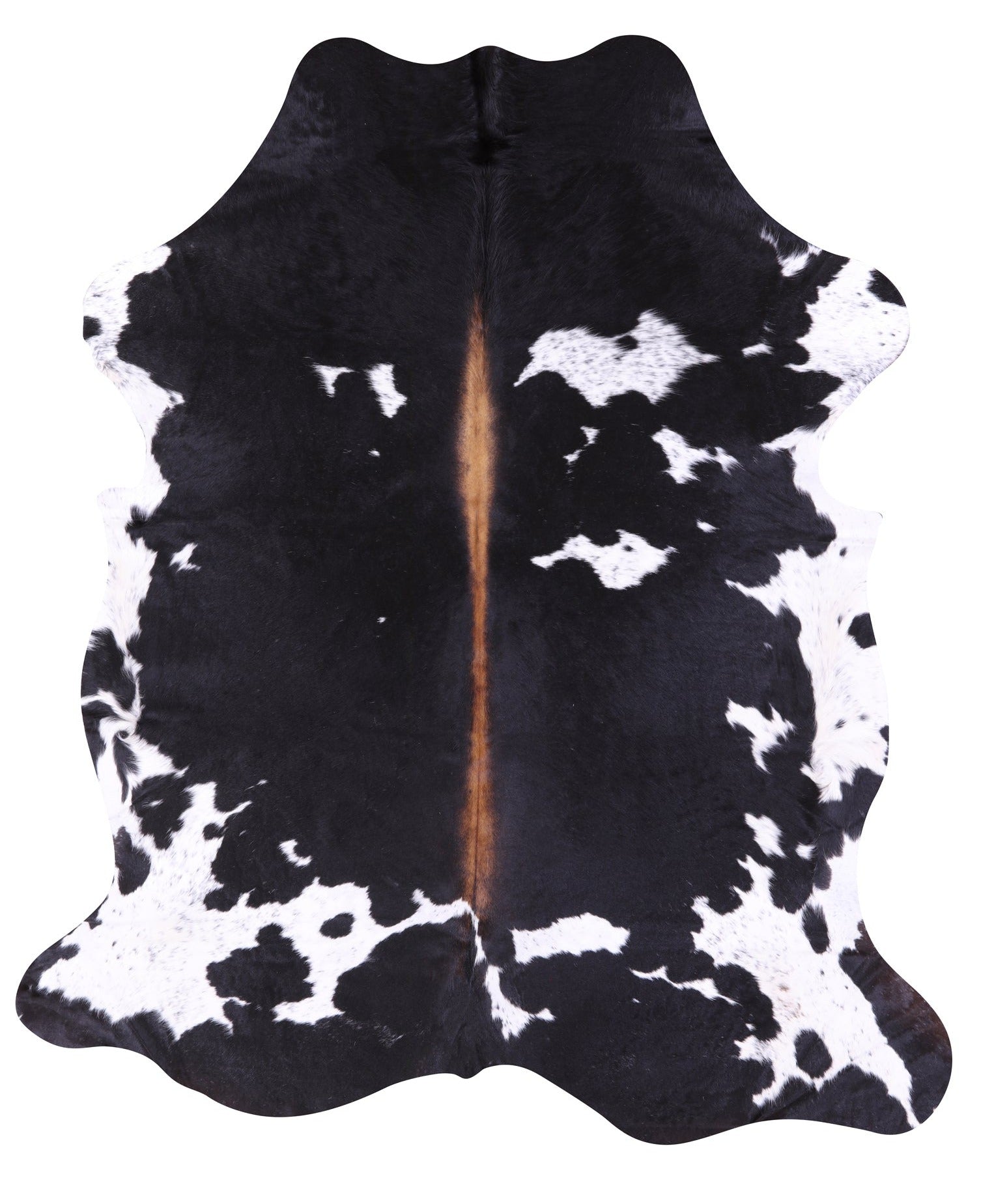Natural Hair-On Cowhide Rug - 6' 11" X 5' 11" - Golden Nile