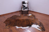 Natural Hair-On Cowhide Rug - 6' 7" X 6' 3" - Golden Nile