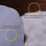 Brown Natural Hair-On Cowhide Rug - 7' 11" X 7' 4" - Golden Nile