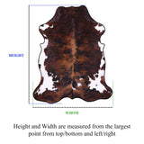 Black & White Natural Hair-On Cowhide Rug - 6' 10" X 6' 3" - Golden Nile