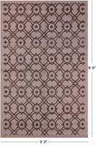 Ivory Modern Hand Knotted Wool Rug - 5' 2" X 8' 2" - Golden Nile