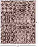 Ivory Modern Hand Knotted Wool Area Rug - 8' 0" X 10' 1" - Golden Nile