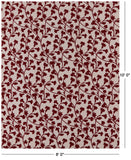 Ivory Floral Modern Hand Knotted Wool Rug - 8' 0" X 10' 0" - Golden Nile