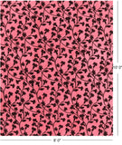 Pink Modern Floral Hand Knotted Area Rug - 8' 0" X 10' 0" - Golden Nile