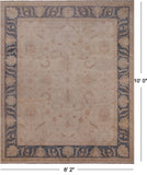 Ivory Peshawar Hand Knotted Wool Rug - 8' 2" X 10' 0"