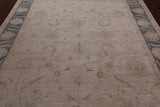 Ivory Peshawar Hand Knotted Wool Rug - 8' 2" X 10' 0"