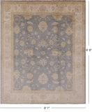 Peshawar Hand Knotted Rug - 8' 1" X 9' 9" - Golden Nile