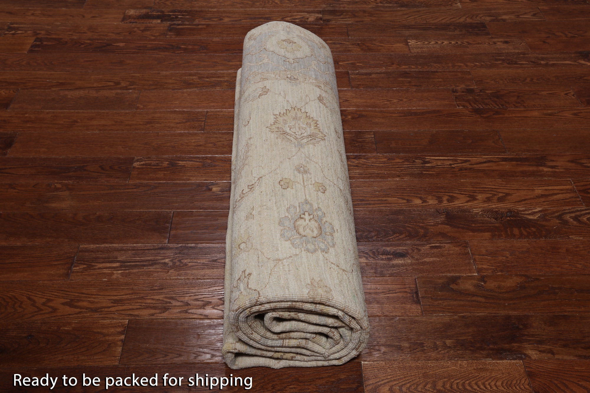Ivory Peshawar White Wash Area Rug - 8' 2" X 10' 7"